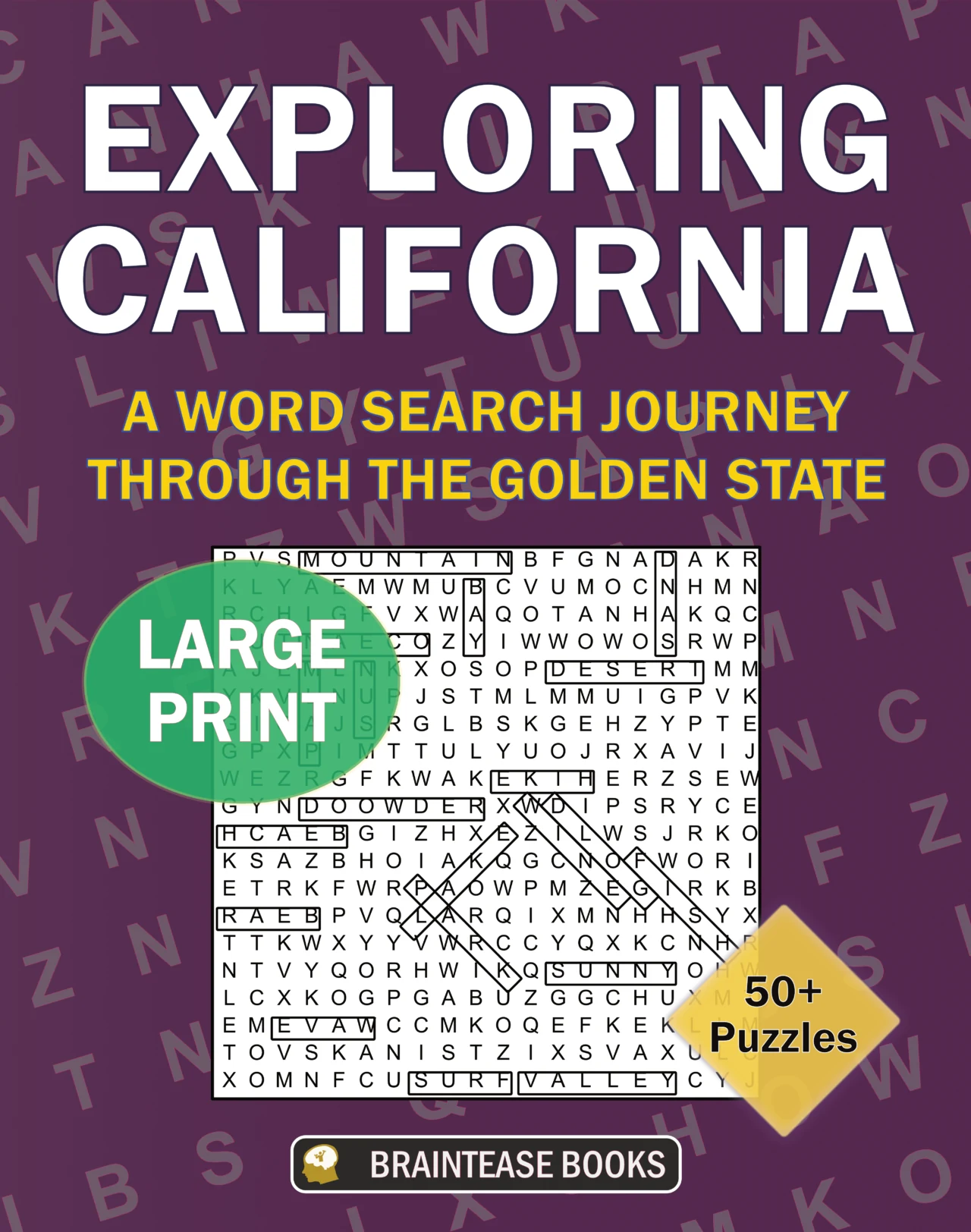 Cover of Exploring California: A Word Search Journey through the Golden State
