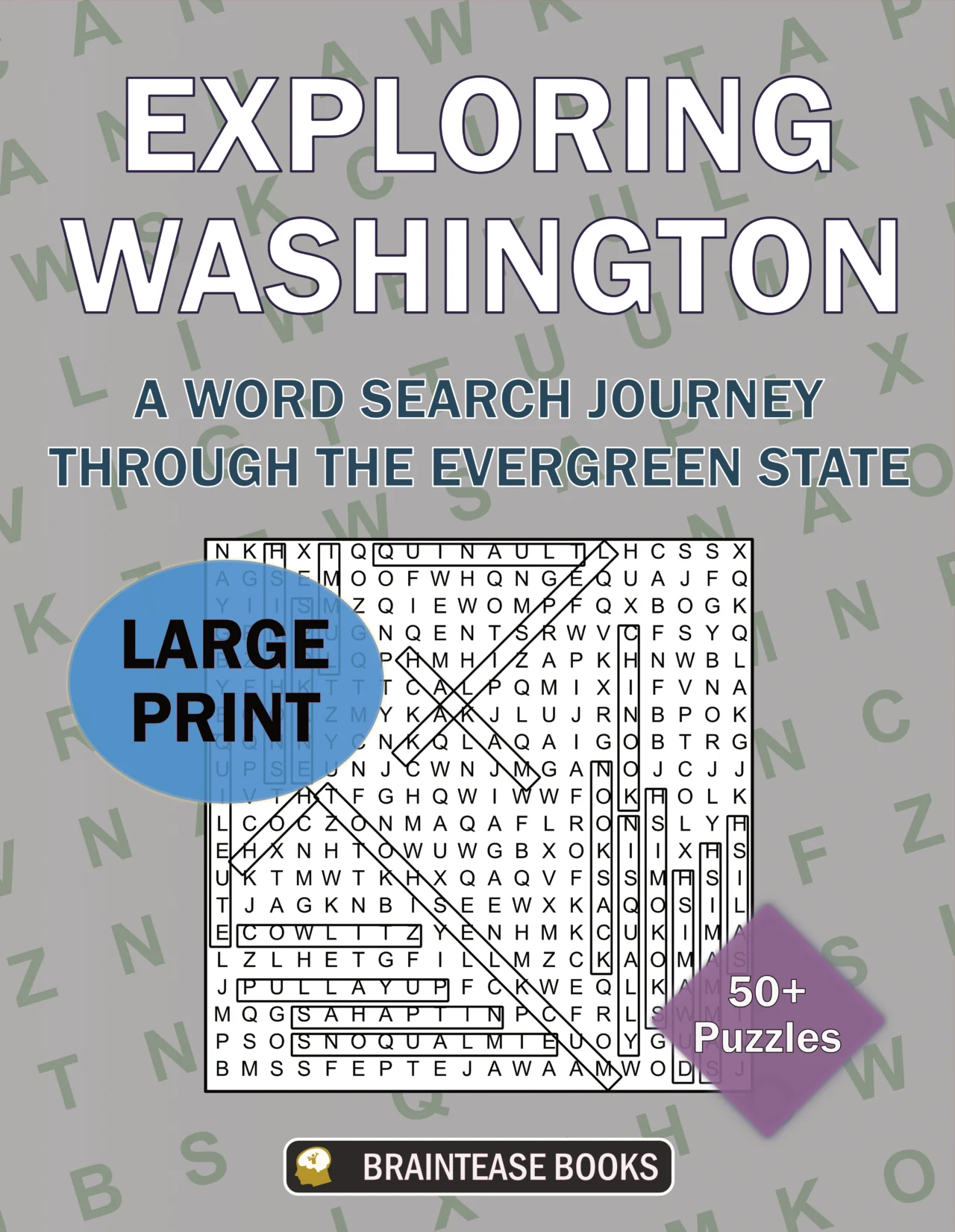 Cover of Exploring Washington: A Word Search Journey through the Evergreen State